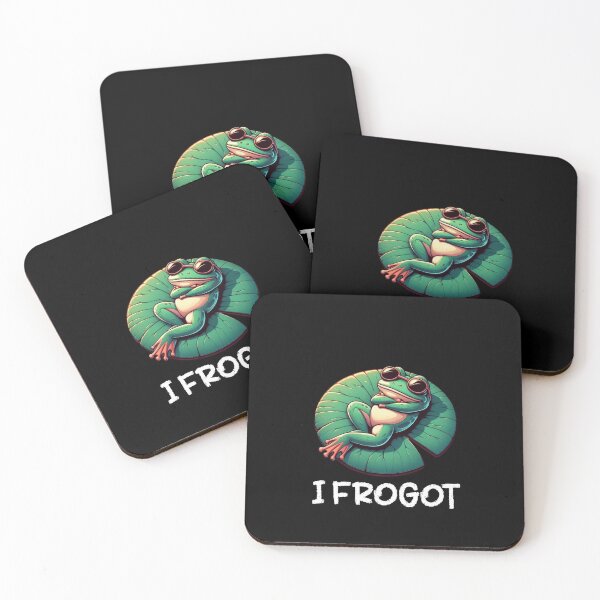 Item preview, I Frogot Frog with Sunglasses designed and sold by vaxiek.