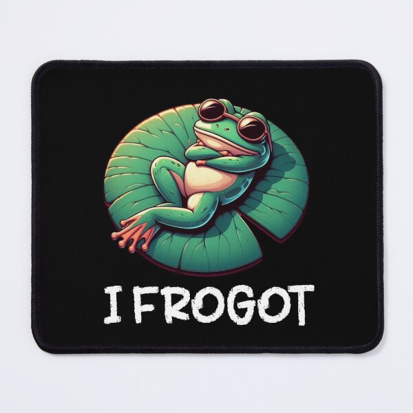 Item preview, I Frogot Frog with Sunglasses designed and sold by vaxiek.