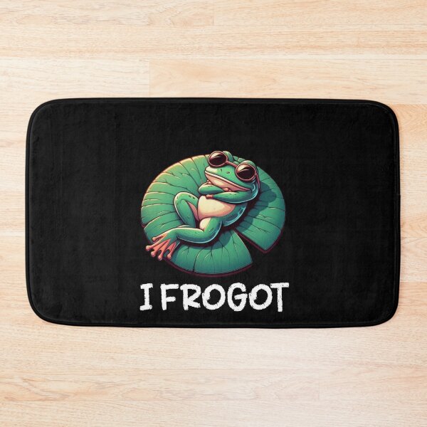 Item preview, I Frogot Frog with Sunglasses designed and sold by vaxiek.