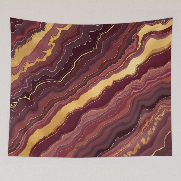 Item preview, Marble Luxury Agate Burgundy Modern Collection designed and sold by TrendyDesigne412.