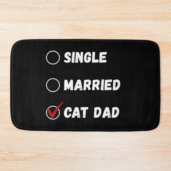 Item preview, Single Married Cat Dad, Cat Lover Shirt designed and sold by Sleepy Cat Design.
