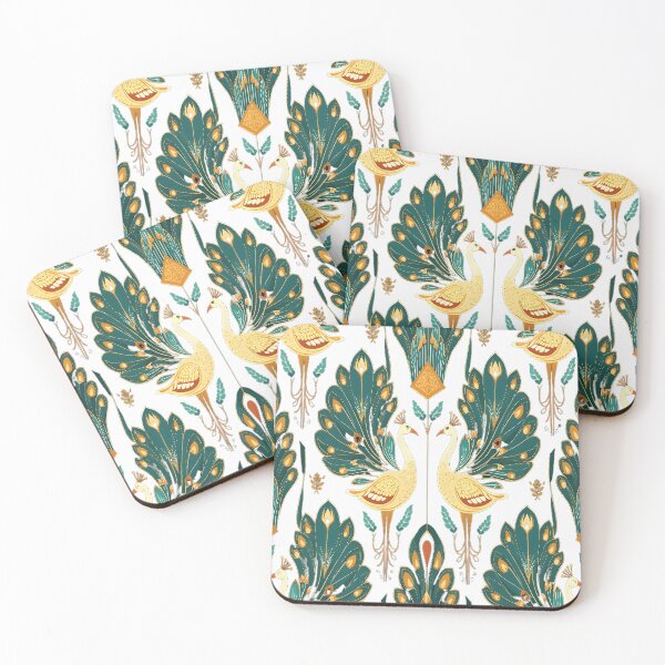 Item preview, Elegant Art Deco Peacock Pattern Design designed and sold by Danivique.