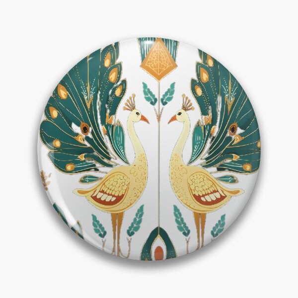 Item preview, Elegant Art Deco Peacock Pattern Design designed and sold by Danivique.