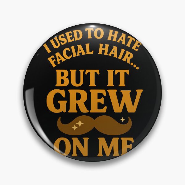 Item preview, Funny Beard Pun – “But It Grew On Me” Facial Hair Joke Design designed and sold by TeeTimeTreasure.