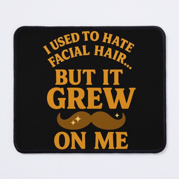 Item preview, Funny Beard Pun – “But It Grew On Me” Facial Hair Joke Design designed and sold by TeeTimeTreasure.