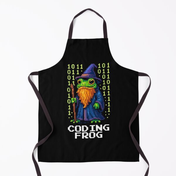 Item preview, Coding Frog Wizard Pixel Fantasy Coder designed and sold by vaxiek.