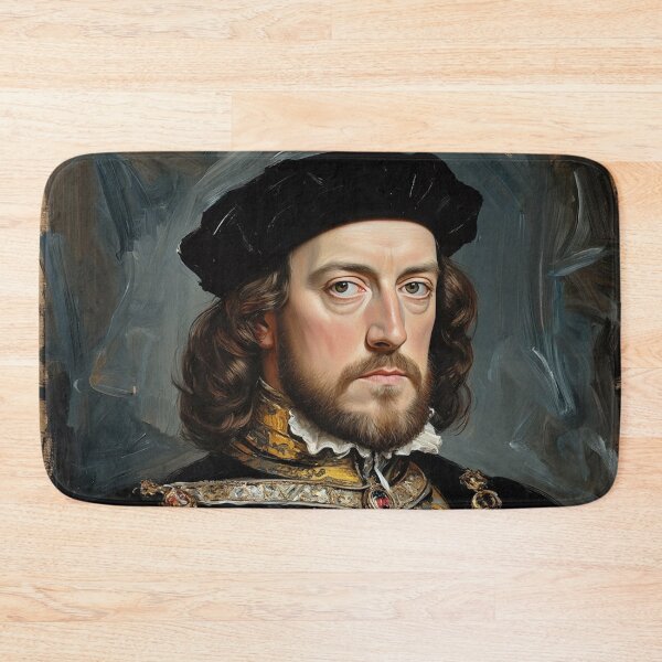 Item preview, Portrait of Henry VII with beard vintage painting art designed and sold by Vintage Designs +.