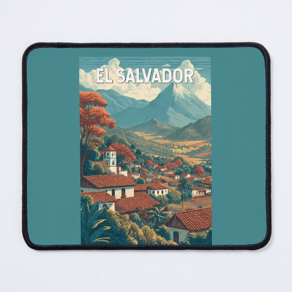 Item preview, El Salvador Illustration Travel Art Vintage designed and sold by KrisSidDesigns.