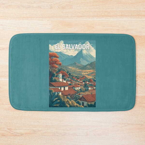 Item preview, El Salvador Illustration Travel Art Vintage designed and sold by KrisSidDesigns.