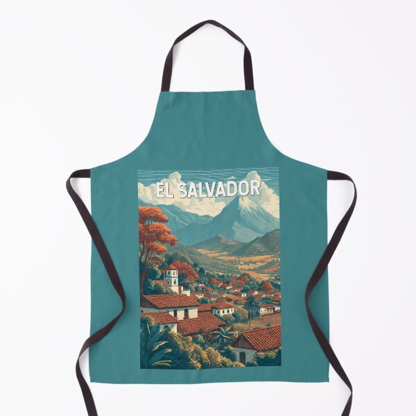 Item preview, El Salvador Illustration Travel Art Vintage designed and sold by KrisSidDesigns.