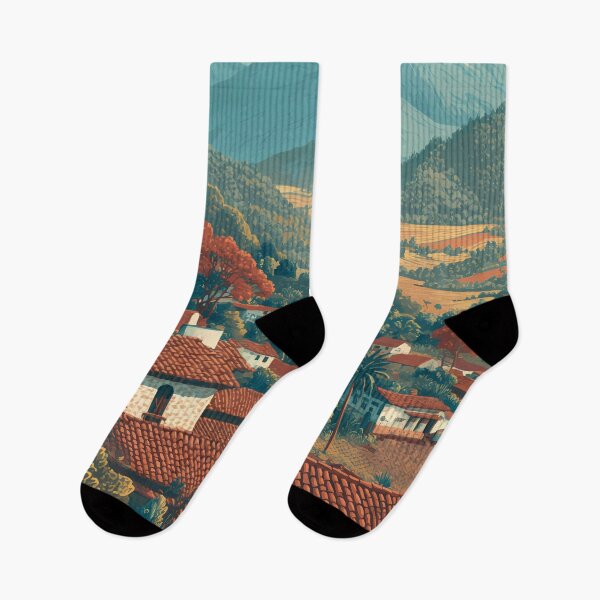 Item preview, El Salvador Illustration Travel Art Vintage designed and sold by KrisSidDesigns.