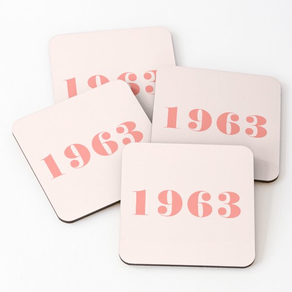 Item preview, 1963 – Retro vintage in modern coral designed and sold by Vision Illustrated.
