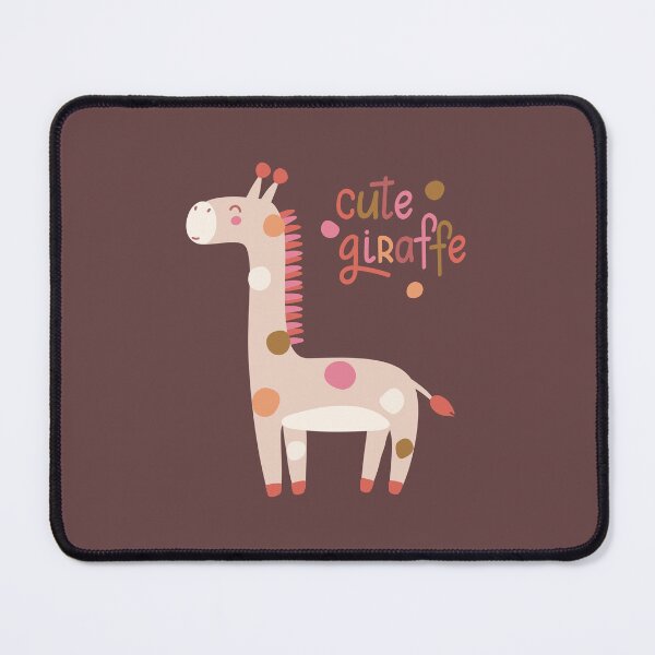 Item preview, Smiling giraffe with colorful spots and lettering Cute giraffe. Soft pastel tones and friendly design designed and sold by Eridanka.