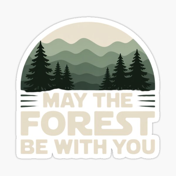 Item preview, May The Forest Be With You: A Green Nature Homage designed and sold by Campology.