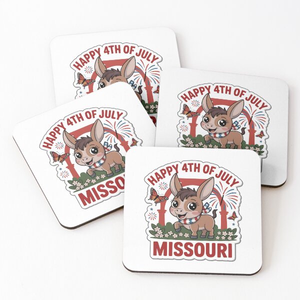 Item preview, Missouri Mule Chibi 4th of July Sticker | Cute Patriotic Fireworks Design designed and sold by Nuist25.
