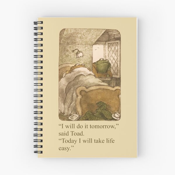 Item preview, Frog and Toad Procrastination designed and sold by PoeTatoes.