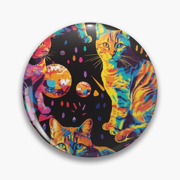Item preview, Disco Felines: A Psychedelic Cat Cavalcade designed and sold by fabinthelab.