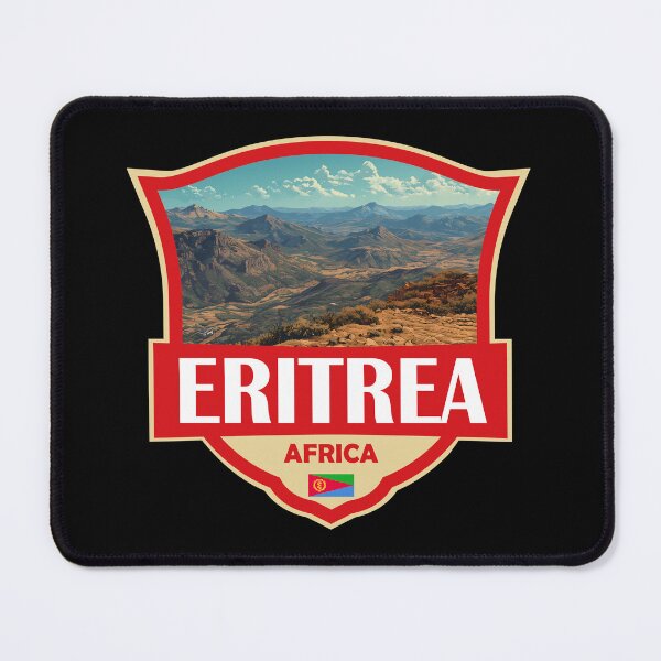 Item preview, Eritrea Illustration Retro Badge designed and sold by KrisSidDesigns.