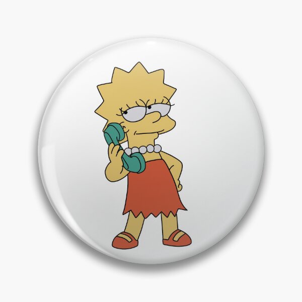 Artikelvorschau, Lisa Simpson am Telefon entworfen und verkauft von WillowTreeArt.