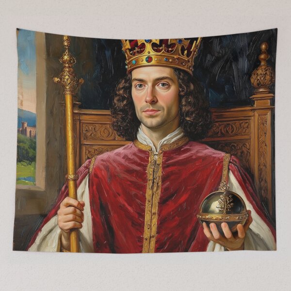 Item preview, Portrait of King Alfred the Great of England (no beard) designed and sold by Vintage Designs +.