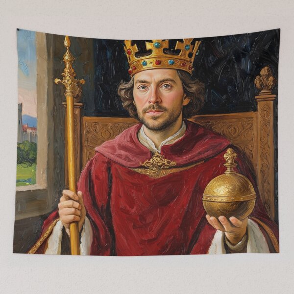 Item preview,  Portrait of King Alfred the Great of England designed and sold by Vintage Designs +.