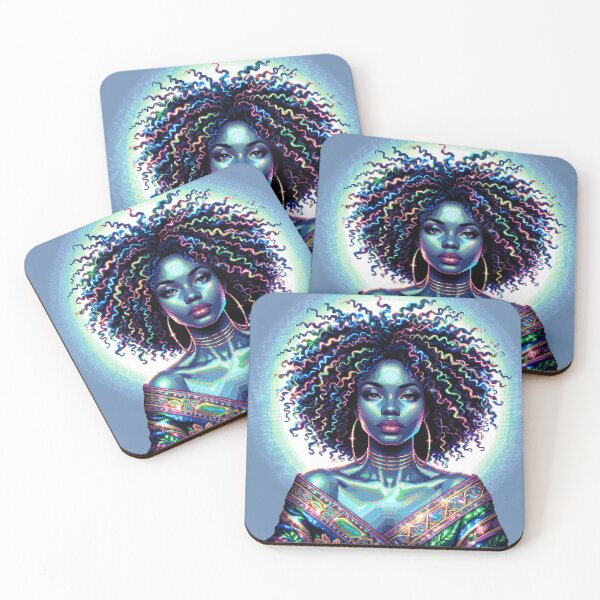 Item preview, Electrifying Grace: A Neon Pixel Odyssey designed and sold by fabinthelab.