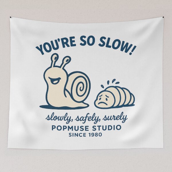 Item preview, You're So Slow! – Snail vs. Larva designed and sold by giant_ani.