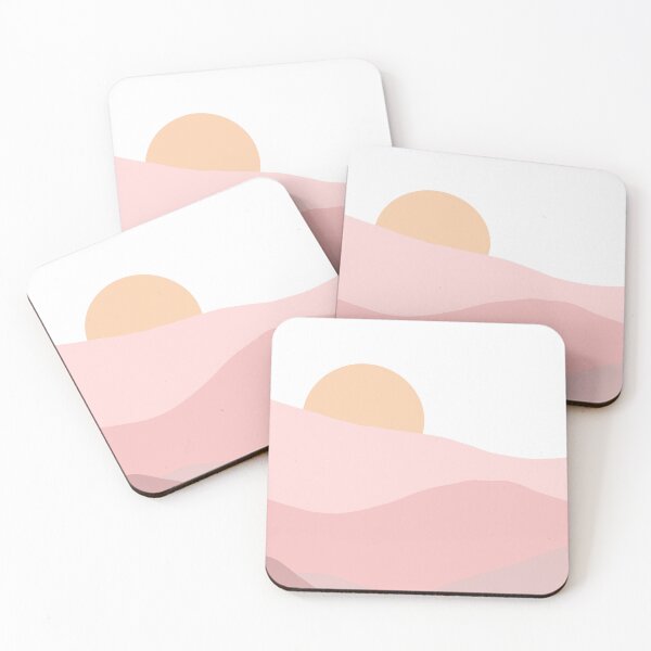 Item preview, Soft Pink Minimalist Landscape designed and sold by Pattern&Pixel.