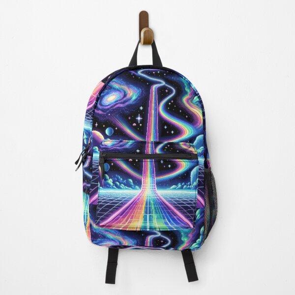 Item preview, Neon Galaxy Pathway - Rainbow Road  designed and sold by fabinthelab.