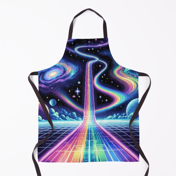 Item preview, Neon Galaxy Pathway - Rainbow Road designed and sold by fabinthelab.