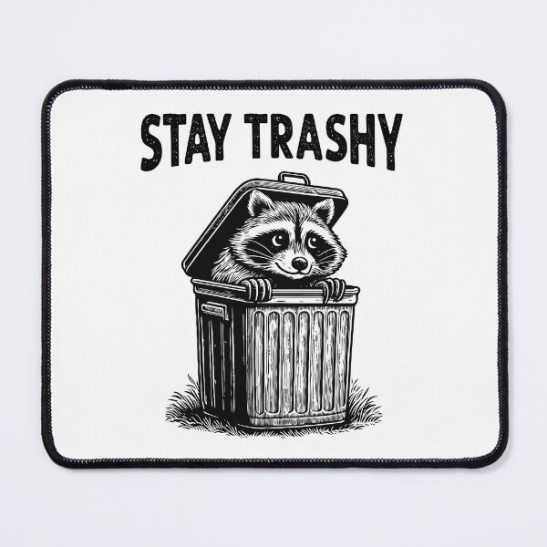 Item preview, Stay Trashy Funny Vintage Raccoon designed and sold by MO DESIGNS.
