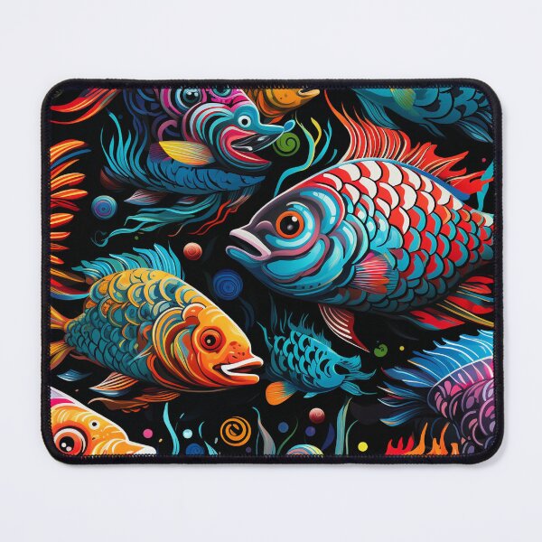 Item preview, Bright Marine Life: Pop Art Inspired Fish Frenzy designed and sold by mittie101.