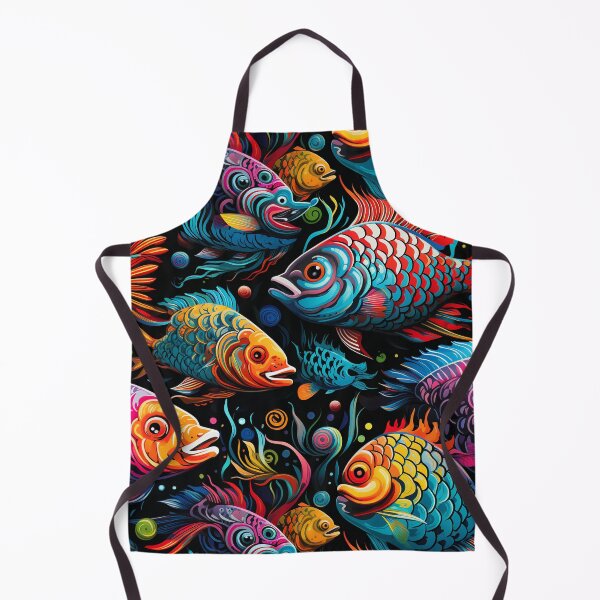 Item preview, Bright Marine Life: Pop Art Inspired Fish Frenzy designed and sold by mittie101.