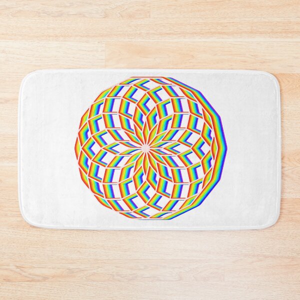 Item preview, Mandala geométrica colorida, flor arcoíris, arte de geometría sagrada designed and sold by MJ Koldewyn.