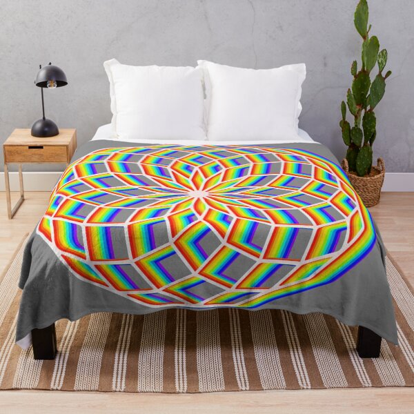 Item preview,  Colorful Geometric Mandala Rainbow Flower Sacred Geometry Art designed and sold by MJ Koldewyn.