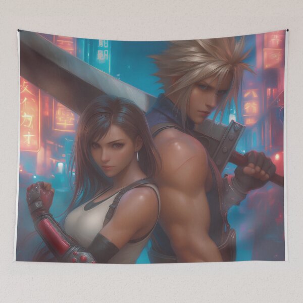 Item preview, Tifa & Cloud - 6 designed and sold by Infinite-Aspire.