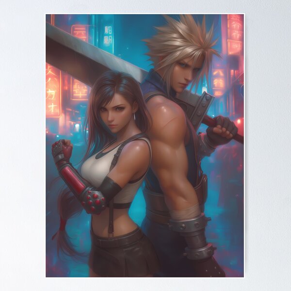 Vista previa del artículo con la obra «Tifa y Cloud - 6», diseñado y vendido por Infinite-Aspire.