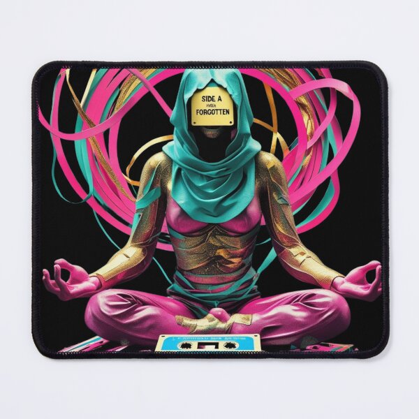 Item preview, Side A Forgotten – Neon Tape Monk Glitchcore Print designed and sold by TokyoMyasta.
