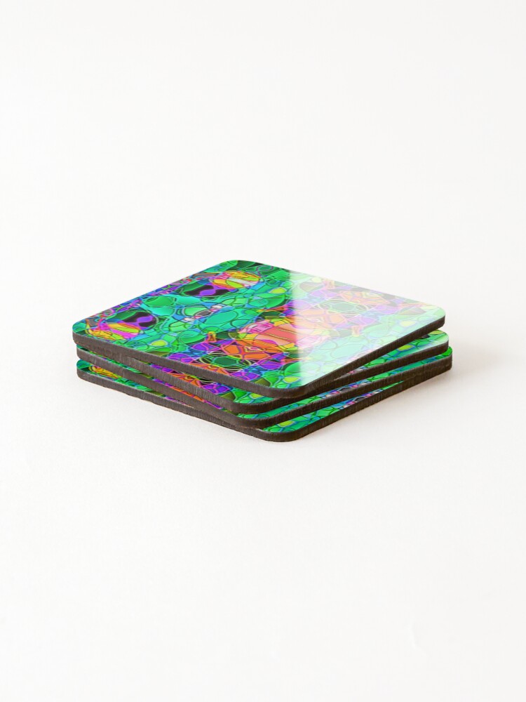 Thumbnail 4 of 5, Coasters (Set of 4), Thread pattern... designed and sold by Harryucksche.