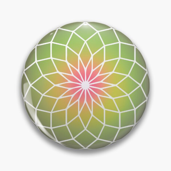 Artikelvorschau, Grünes heiliges Geometrie-Lotusblumen-Yantra entworfen und verkauft von MJ Koldewyn.