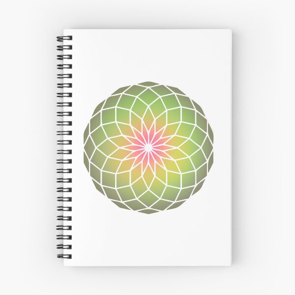 Item preview, Green Sacred Geometry Lotus Flower Yantra  designed and sold by MJ Koldewyn.