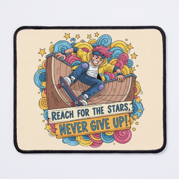 Item preview, Skate Vibe: Inspirational Half Pipe Cartoon designed and sold by montechabadart.