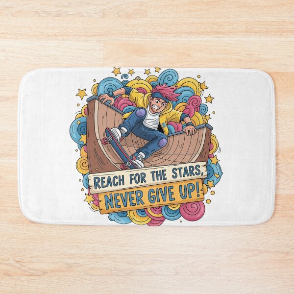 Item preview, Skate Vibe: Inspirational Half Pipe Cartoon designed and sold by montechabadart.