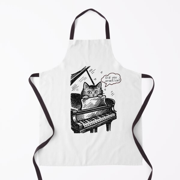 Item preview, Did You Practice?" – Cat at the Piano designed and sold by Takapi Labo.