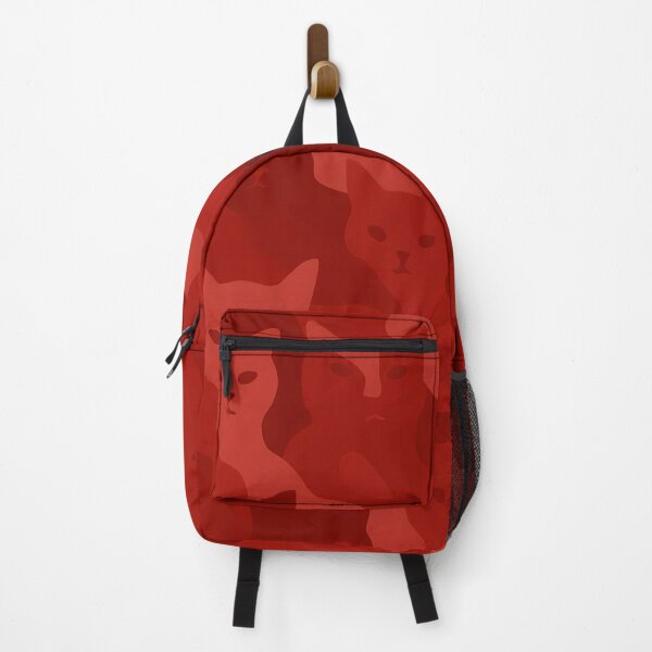 Item preview, Red camouflage cat pattern designed and sold by PixelForge.com.de.