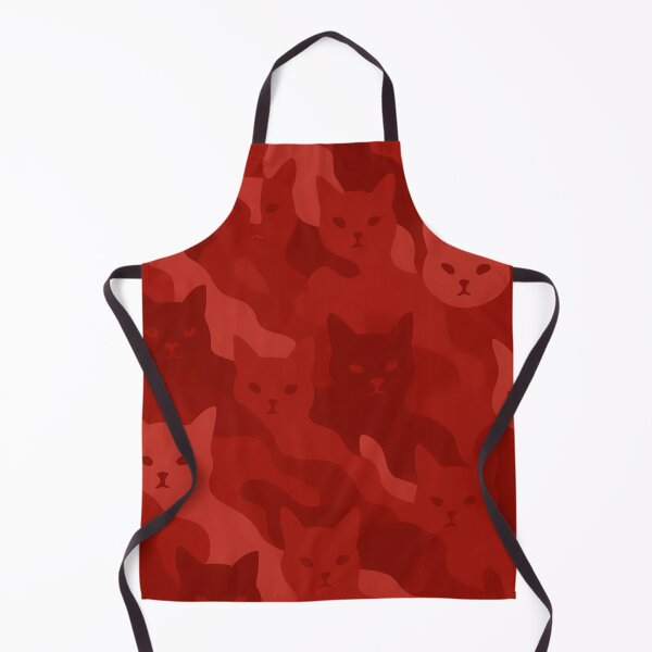 Item preview, Red camouflage cat pattern designed and sold by PixelForge.com.de.