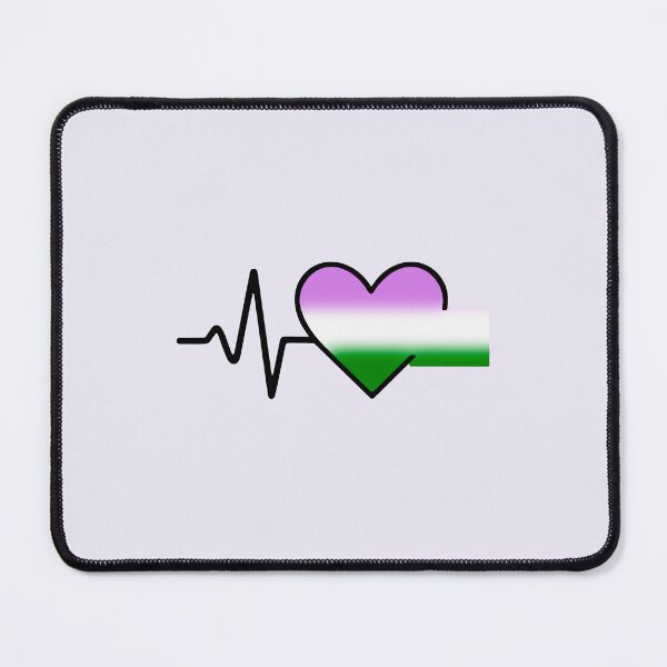 Item preview, Genderqueer: LGBTQ+ Heartbeat Collection designed and sold by DesgnsxGifts.