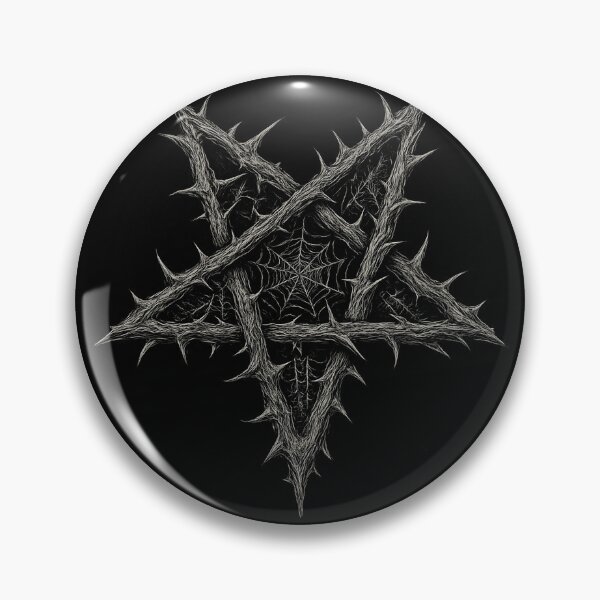 Item preview, Inverted Pentagram Dark Thorn Sigil Occult Aesthetic designed and sold by Isolde Gravieraine.