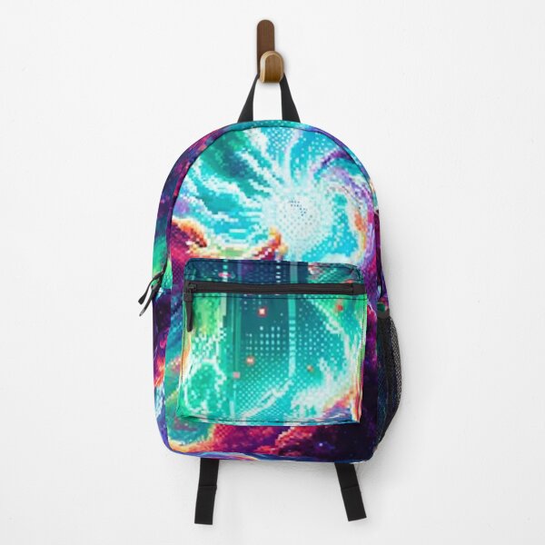 Item preview, Cosmic Vibrance: Pixel Galaxy in a Circle designed and sold by fabinthelab.