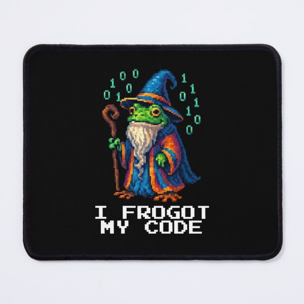 Item preview, I Frogot My Code Coding Frog Wizard  designed and sold by vaxiek.